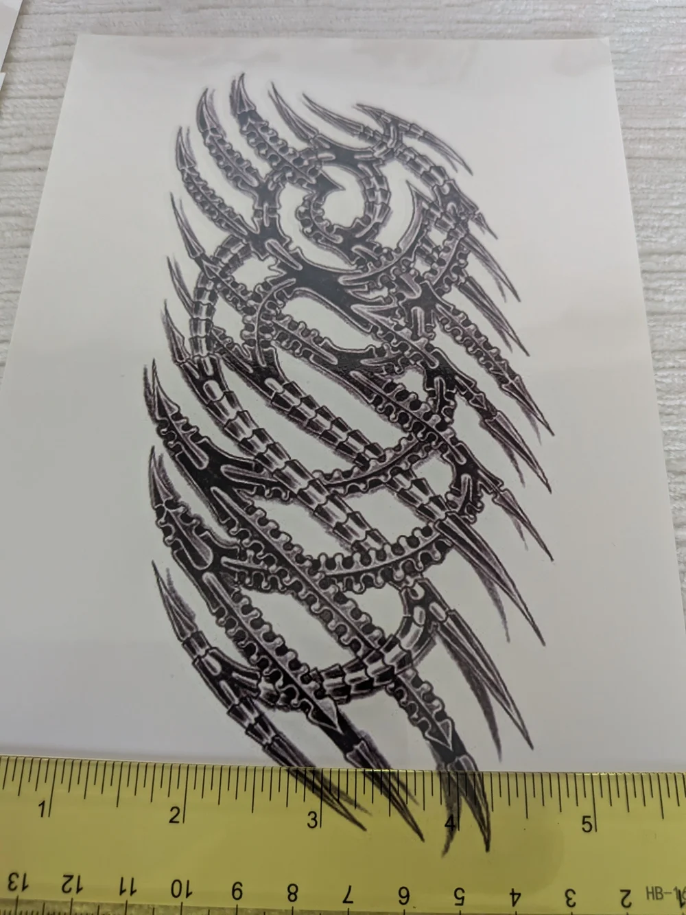 Temporary Tattoos Large Sized Set Of 8 Owls ,Eagles, Snakes, Skulls, Etc
