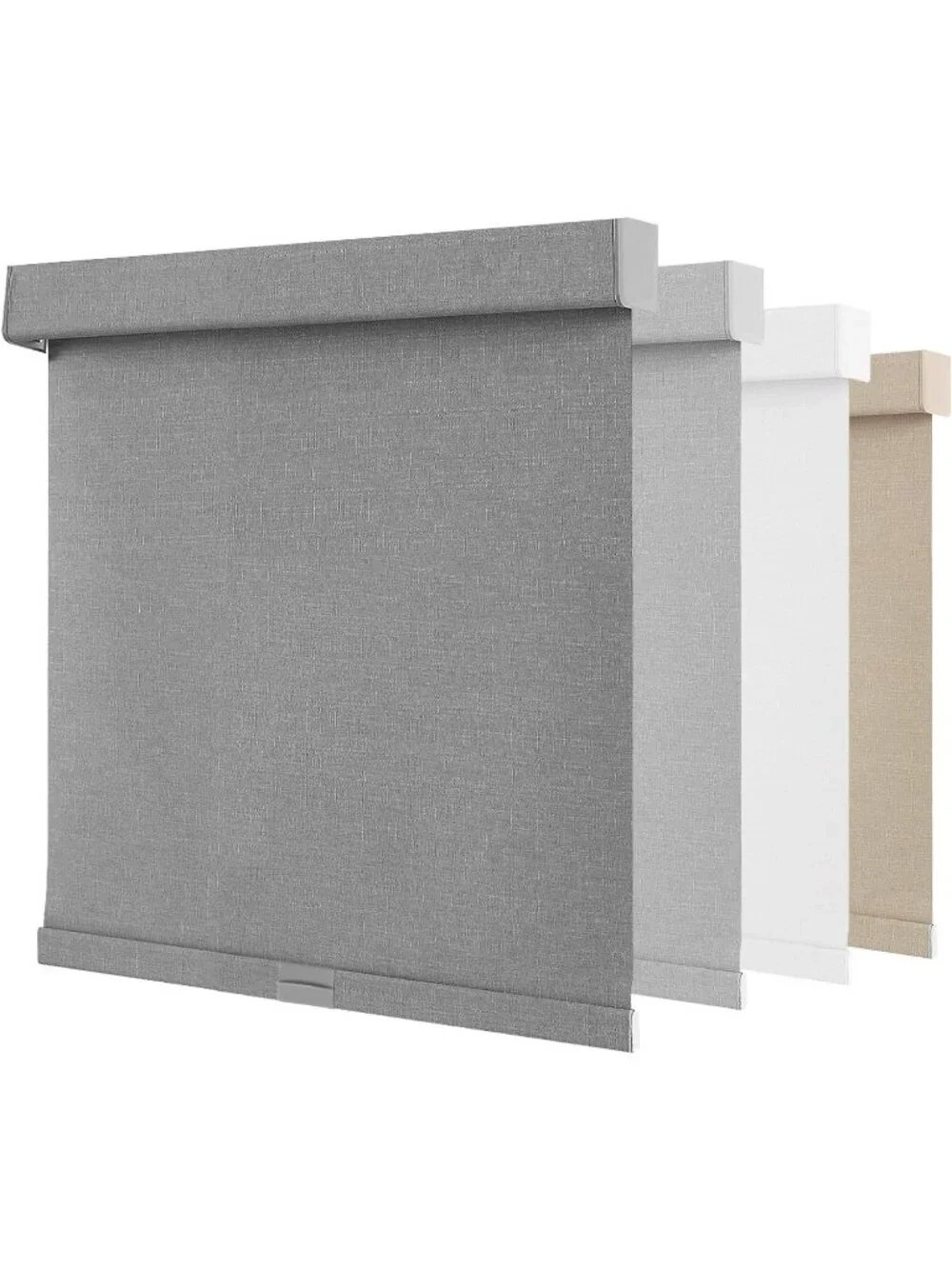 NUTRO CHILL Cordless Blackout Roller Blinds 58x72 – Gray, Thermal Insulated, UV