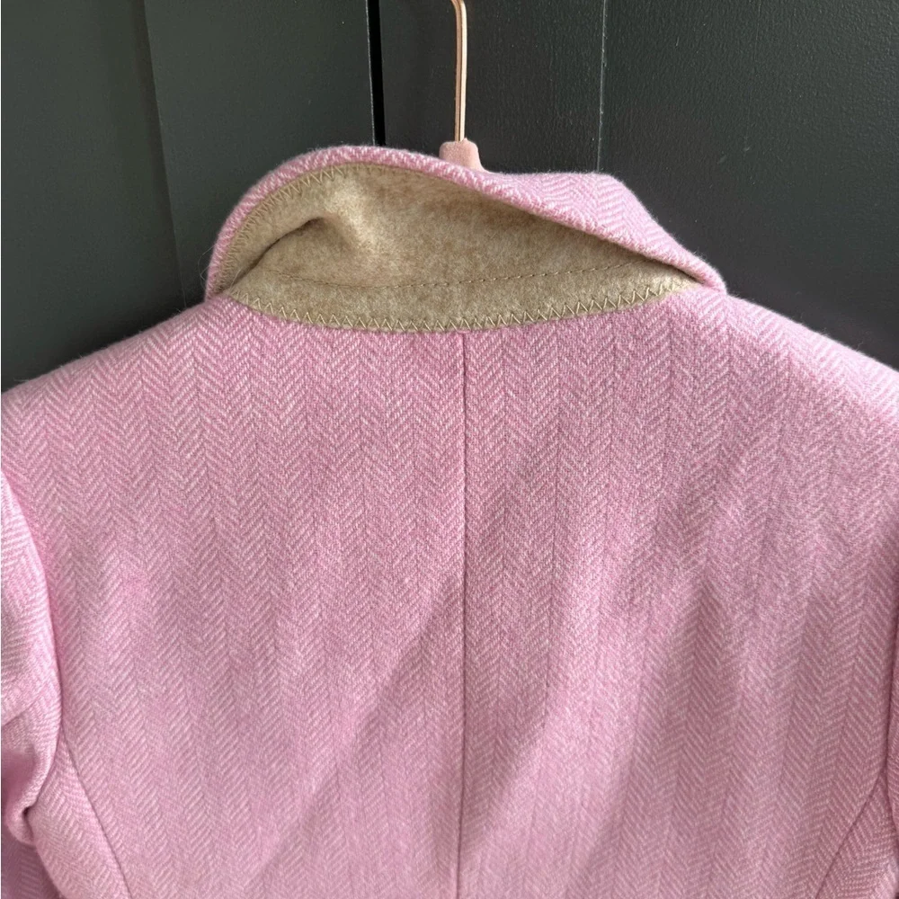 J. Crew Crewcuts Pink Herringbone Schoolgirl Blazer • NWT • size 3