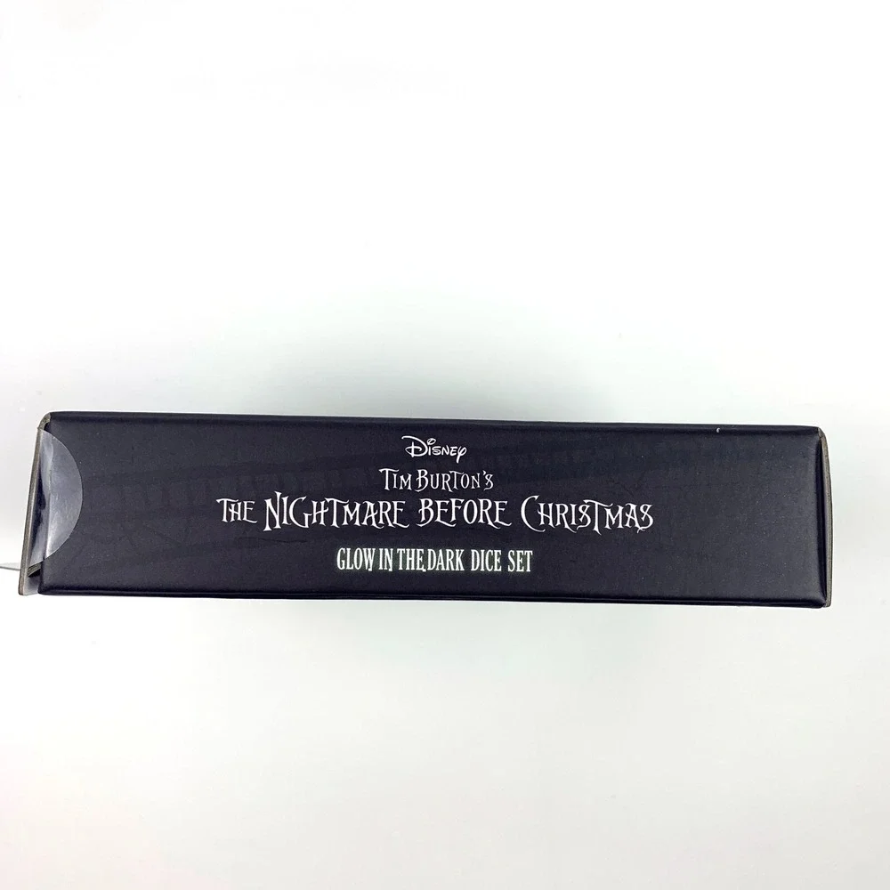 Nightmare Before Christmas Glow In the Dark Dice Set Tin Carrying Case Incl READ