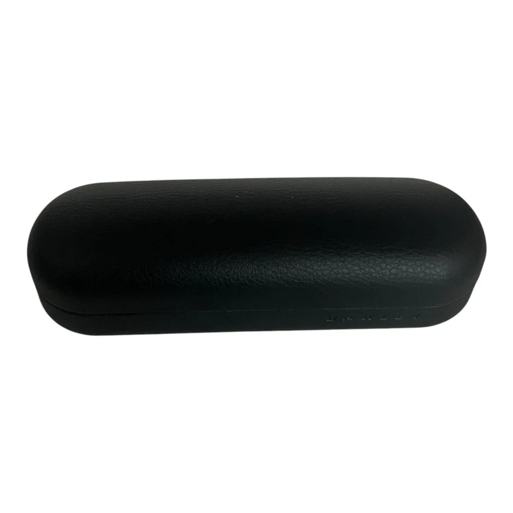 Oakley Hard Clamshell Black Eyeglasses Faux Leather Black Case 6
