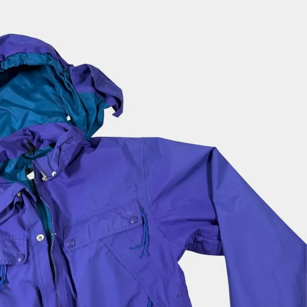 Vintage REI Gore-Tex Mountain Parka Jacket Women’s 12 Purple Teal 90s Gorpcore