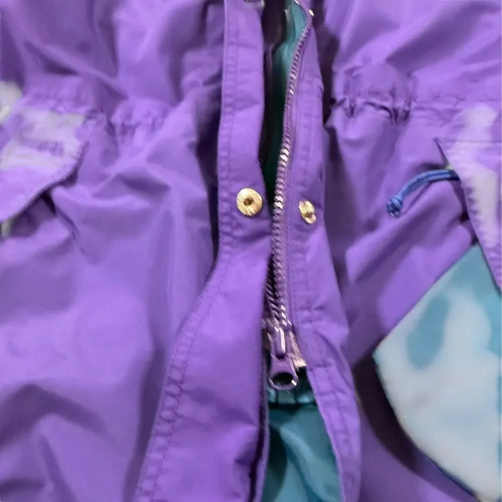Vintage REI Gore-Tex Mountain Parka Jacket Women’s 12 Purple Teal 90s Gorpcore