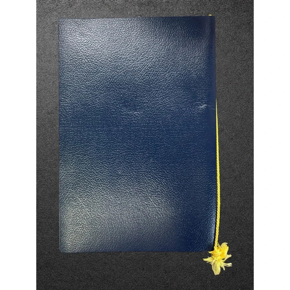 VTG Windjammer Barefoot Cruises Ship Restaurant Menu Blue Gold Tassel Nautical