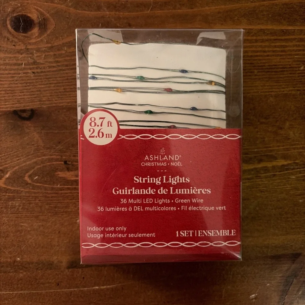 ASHLAND CHRISTMAS STRING LIGHTS GREEN WIRE
