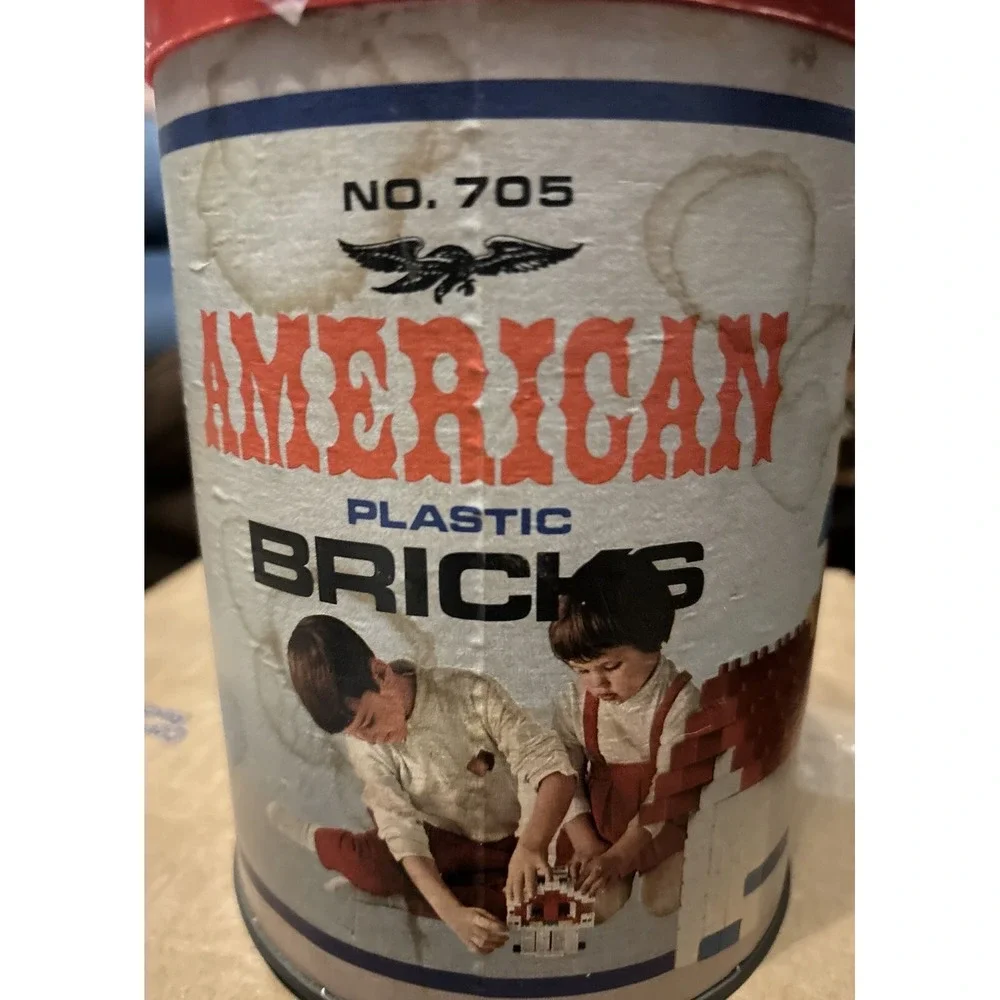 American HALSAM Plastic Bricks‎ Building Blocks original Set 705