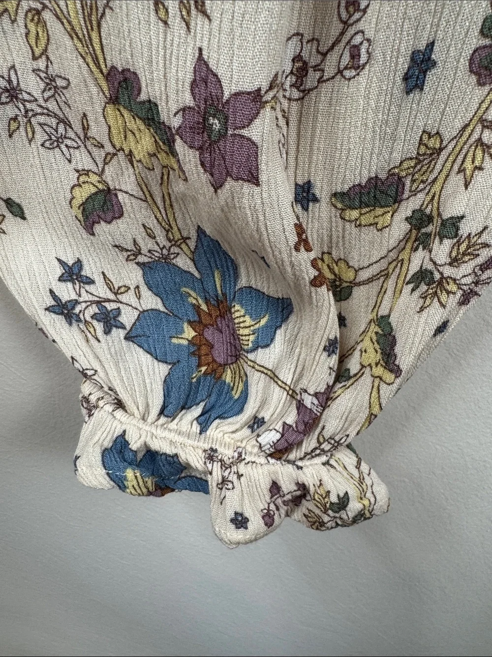 Hudson Gray Floral Boho Babydoll Mini Dress Size Small