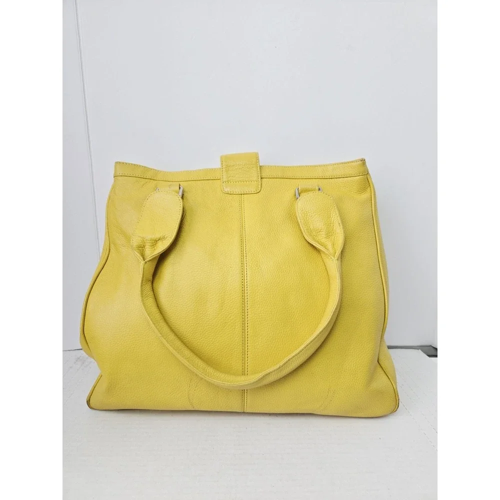 Vintage‎ Bodhi Large yellow leather bag purse