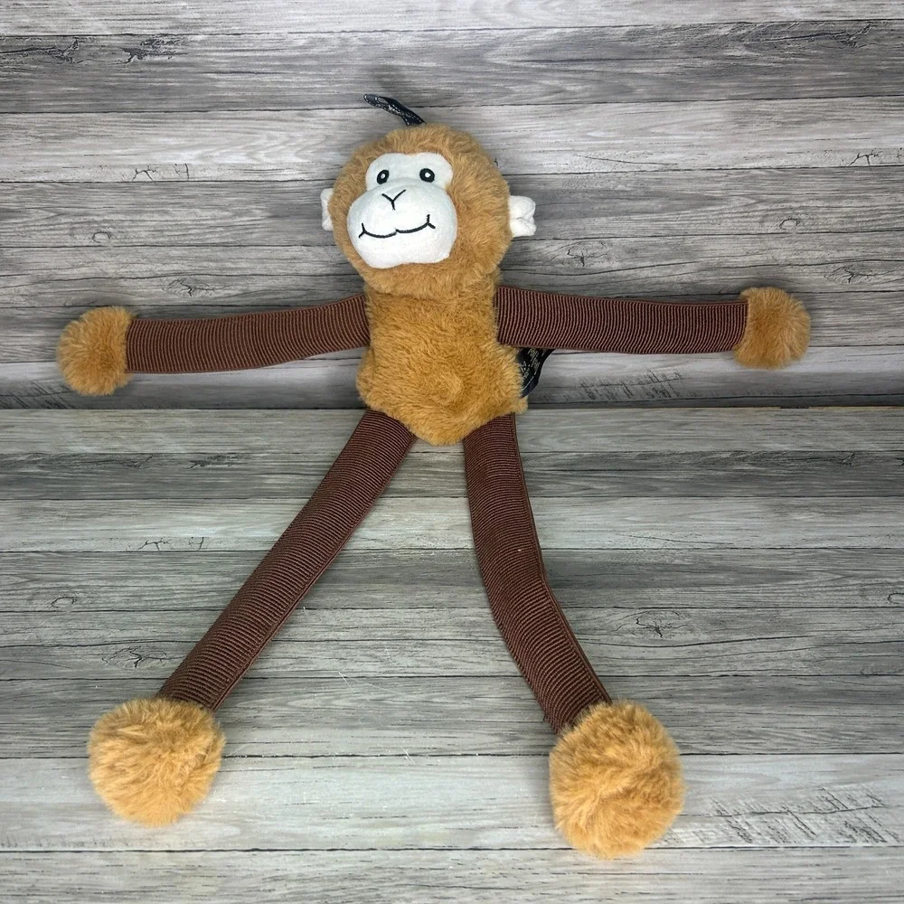 Nandog Pet Gear Monkey Long Plush Leg Dog Toy With Squeaker