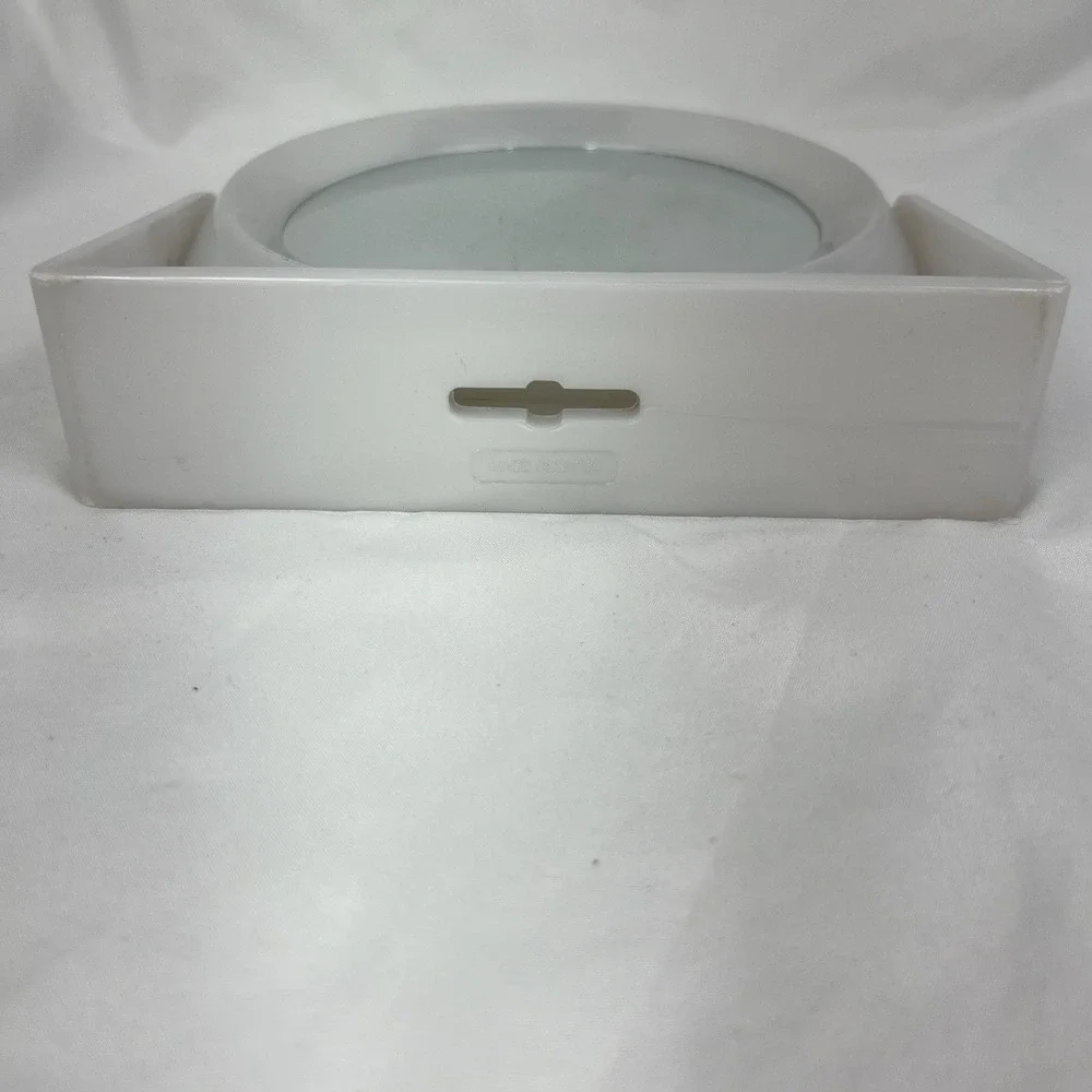 Vintage Pearlescent White Vanity Mirror Minimalist Retro Bathroom Decor‎