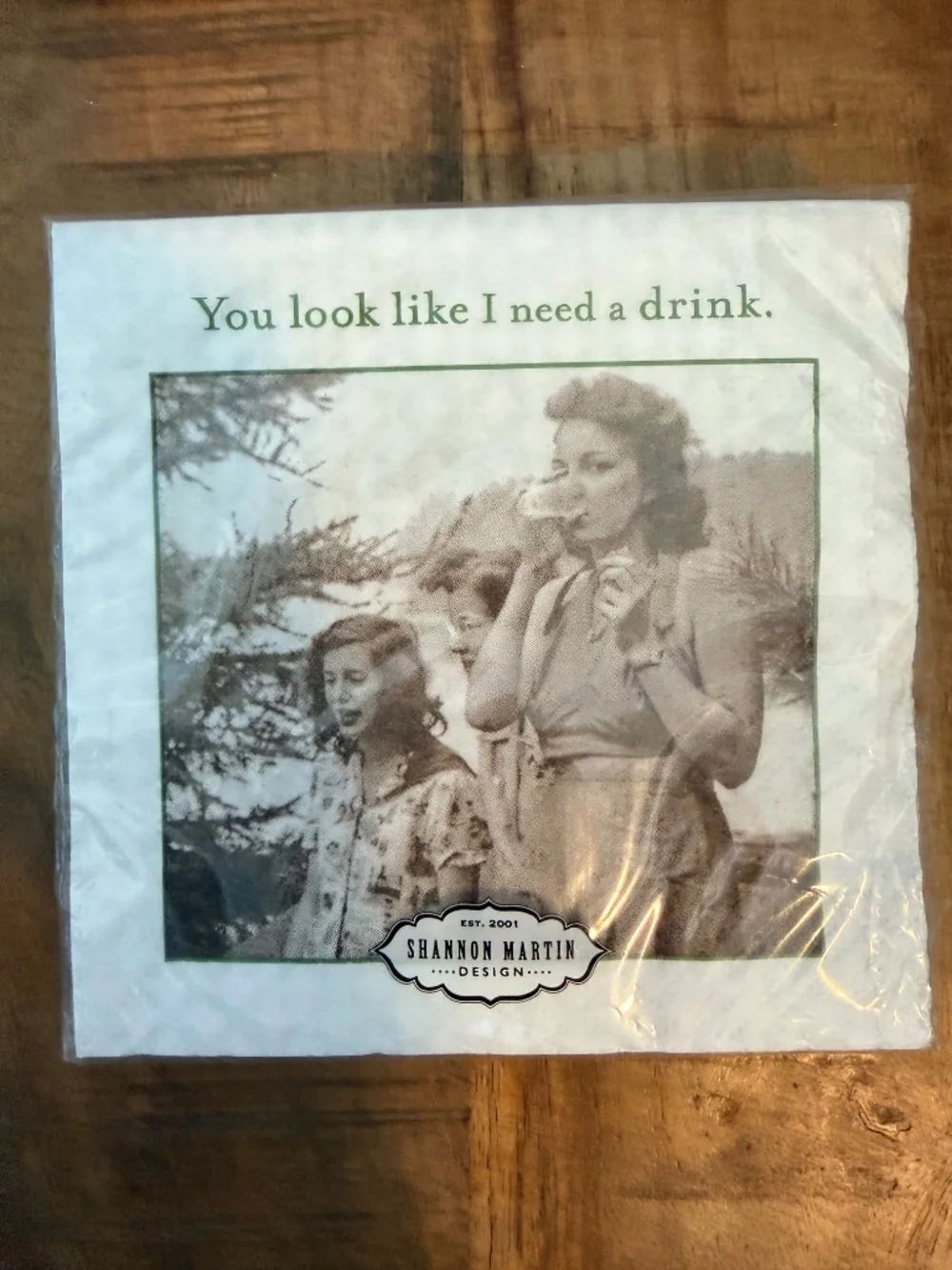 Coaster Cocktail Napkin Gift Set NWT