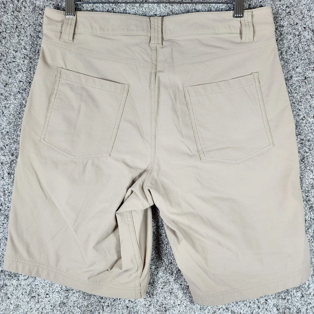 The North Face Cargo Shorts Mens 32 Tan Hiking Outdoor Zipper Pockets Excellent