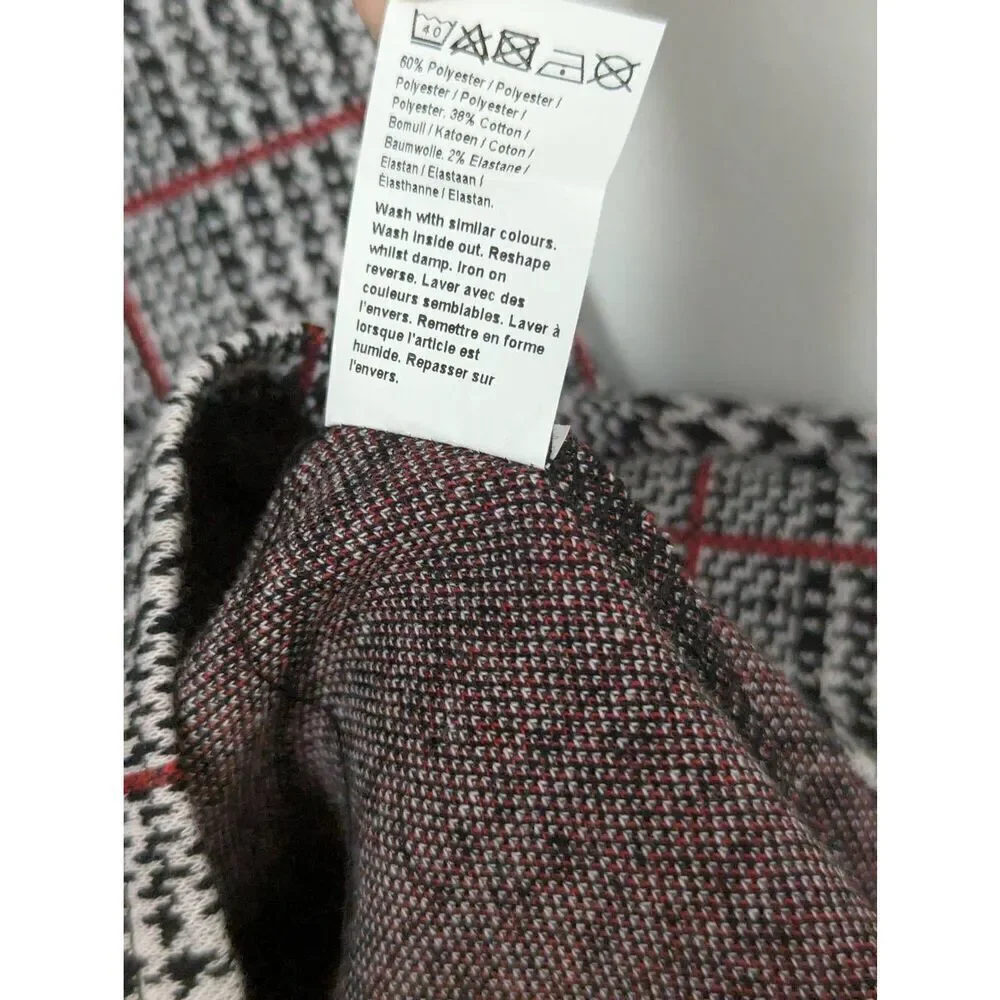 River Island check button up pinafore dress