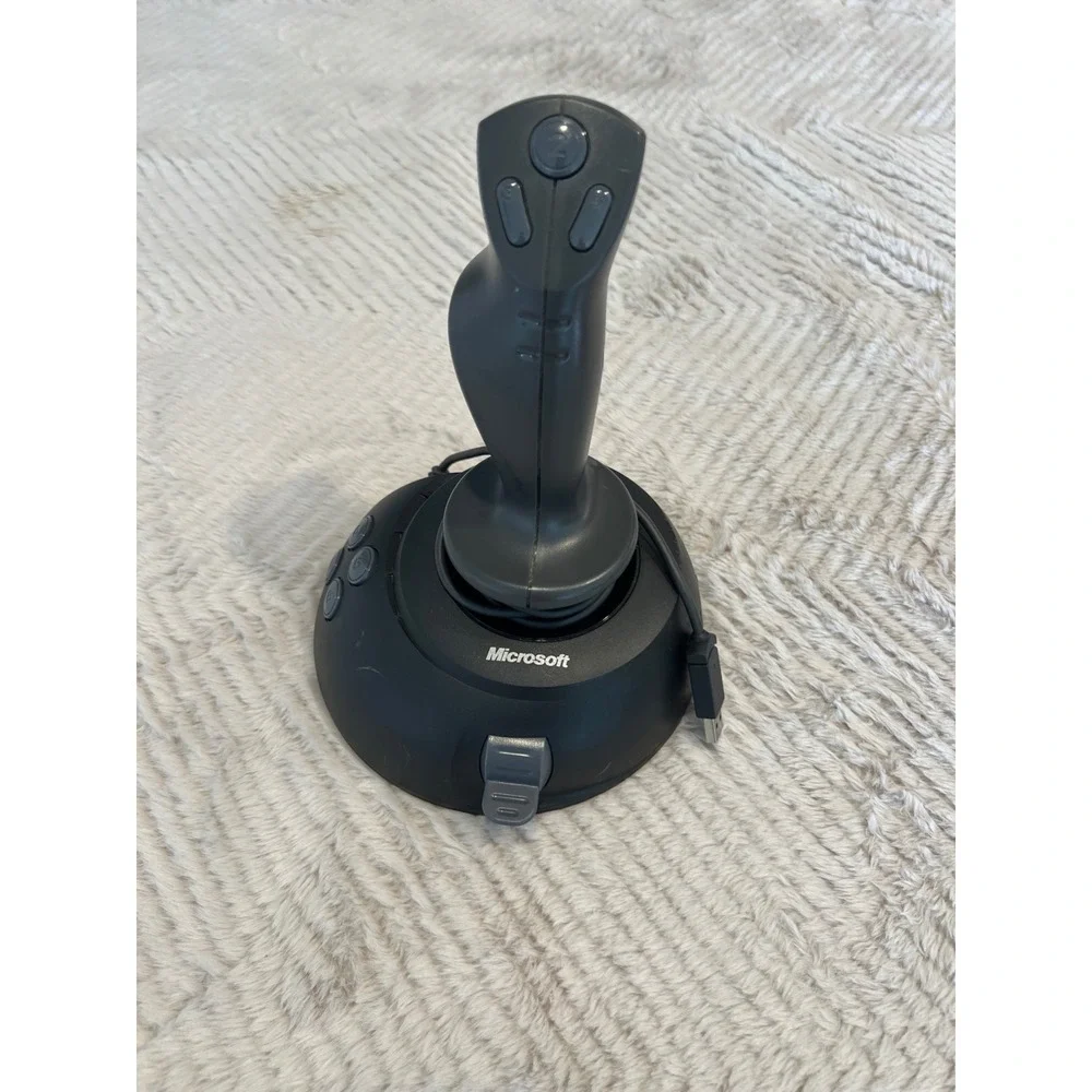 Microsoft SideWinder USB Joystick Flight Stick Controller PC TESTED/Working
