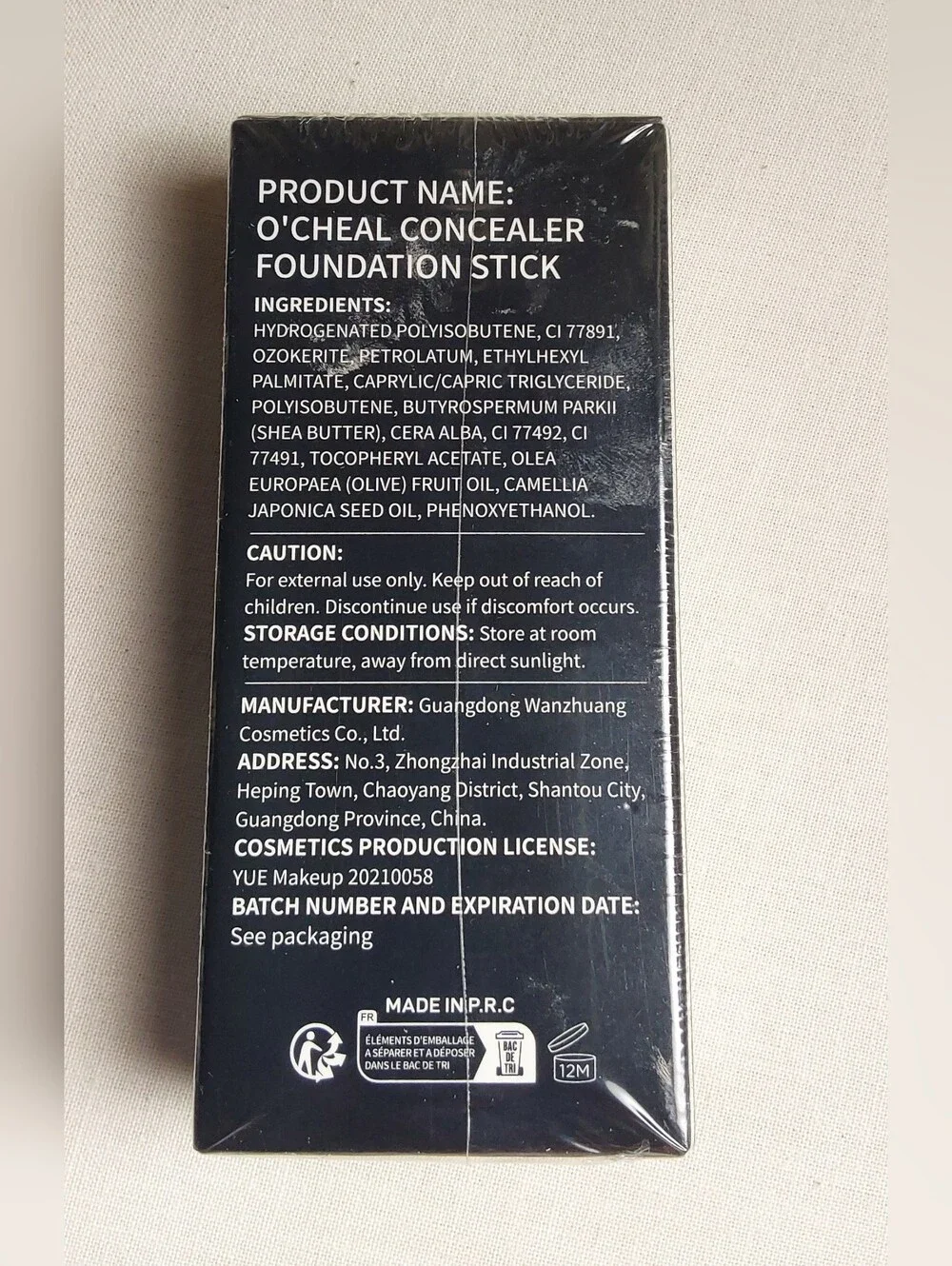 O'CHEAL Long Lasting Concealer Foundation Stick in 02 NATURAL