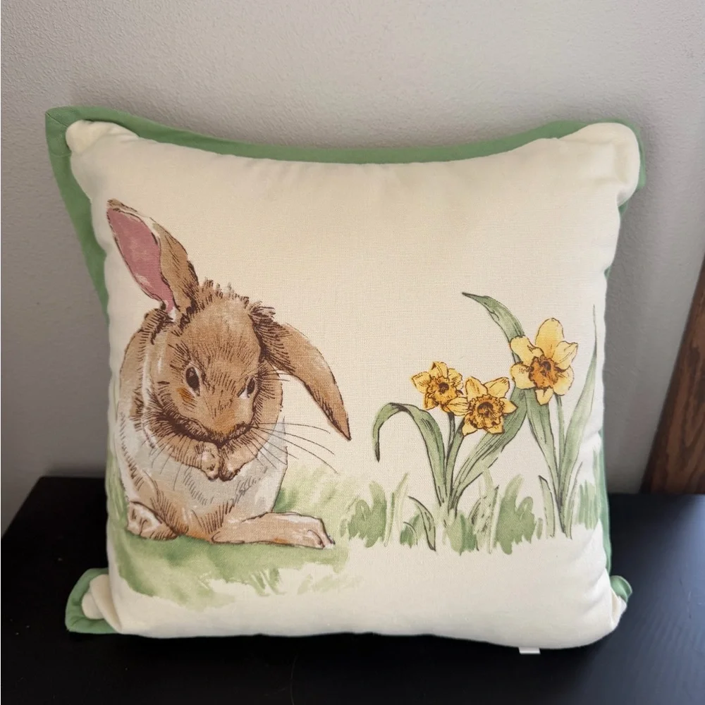 Pottery Barn Easter Bunny Spring Decorative Pillow
