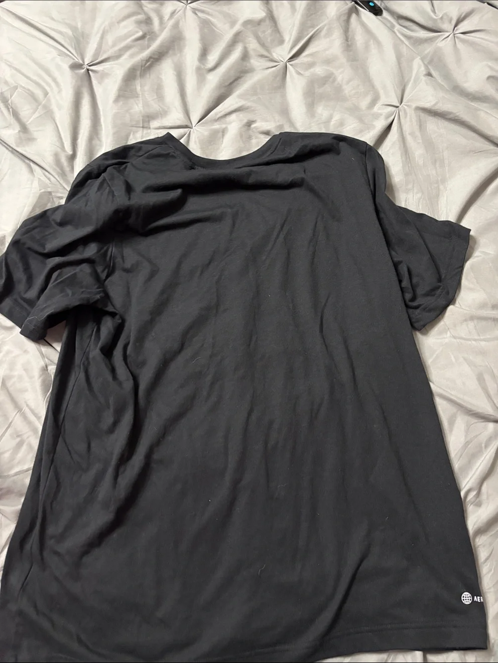 adidas Black Short Sleeve Athletic Tee