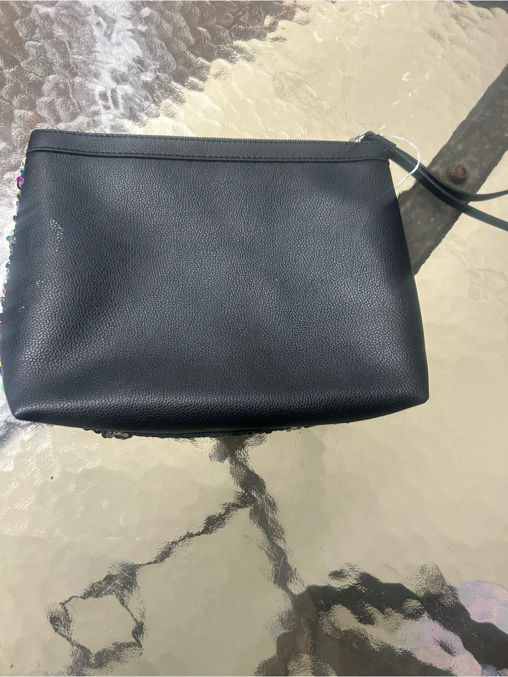 🤩 Victoria’s Secret Rainbow Sequin Wristlet Pouch Clutch Cosmetic Bag