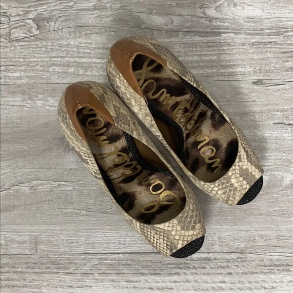 Sam Edelman SnakeSkin Platform Heels