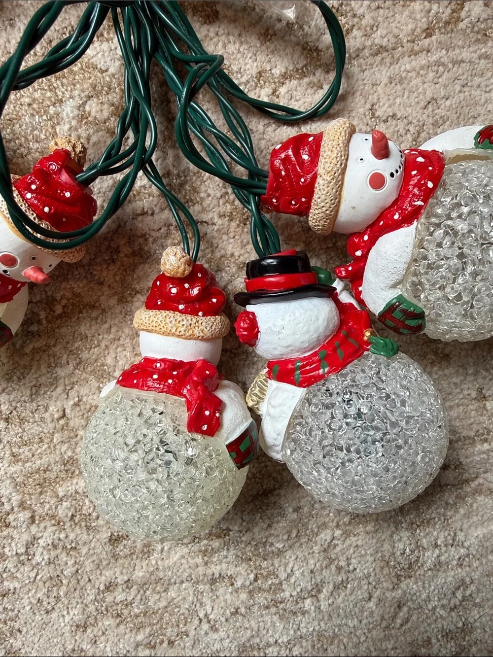 Snowman string lights