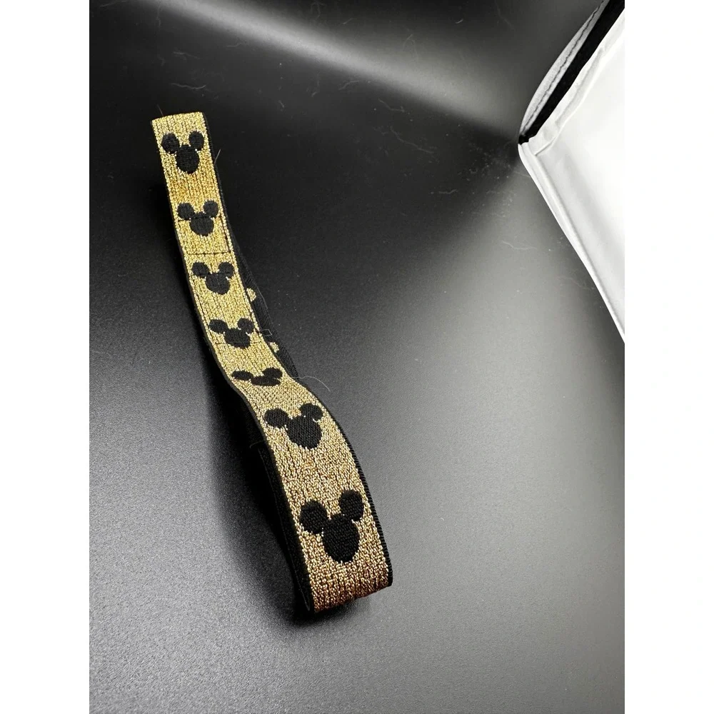 Erin Condren Standard size planner Disney band Black‎ and Gold Mickey Heads