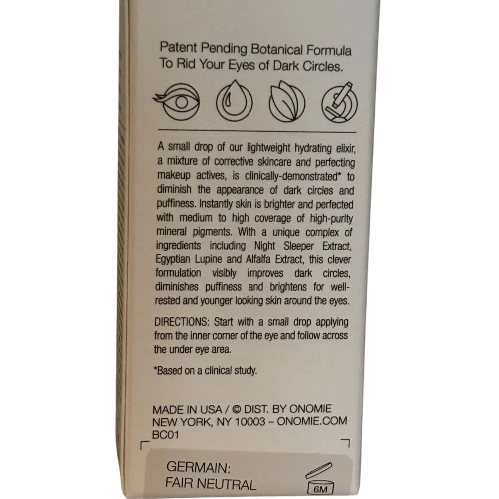 ONOMIE Bright Concealing‎ Elixir Dark Circle Corrector shade 9 Mirabai 10g NEW