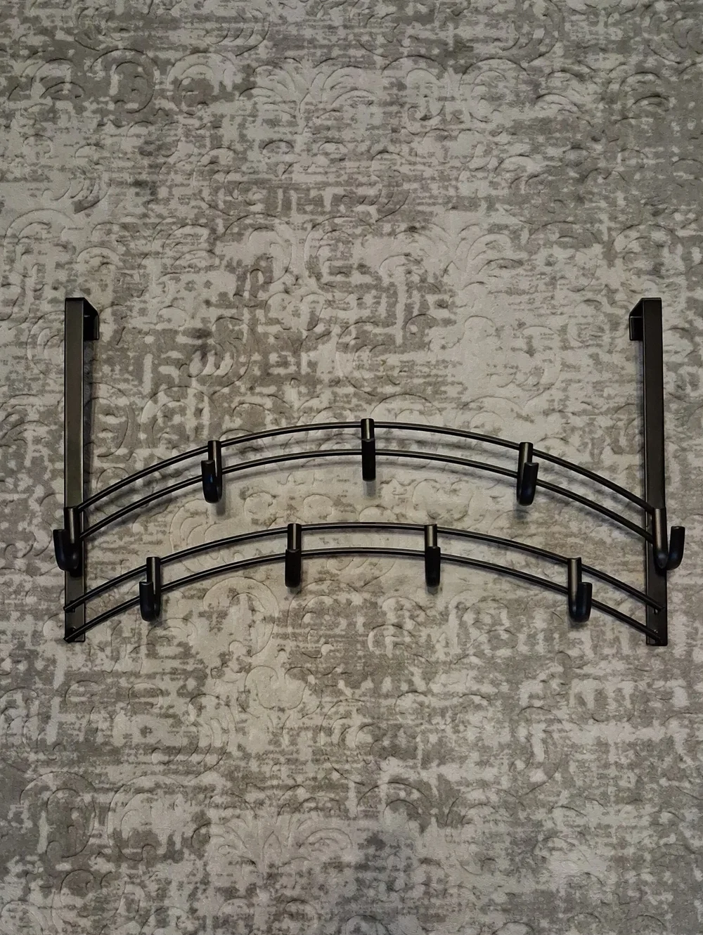 Over the Door 9 Hook Hanging Rack