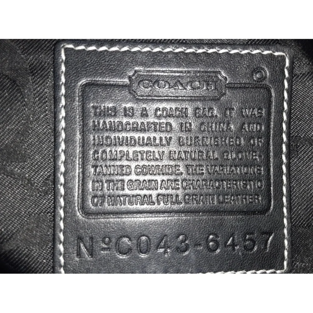 Coach leather laptop