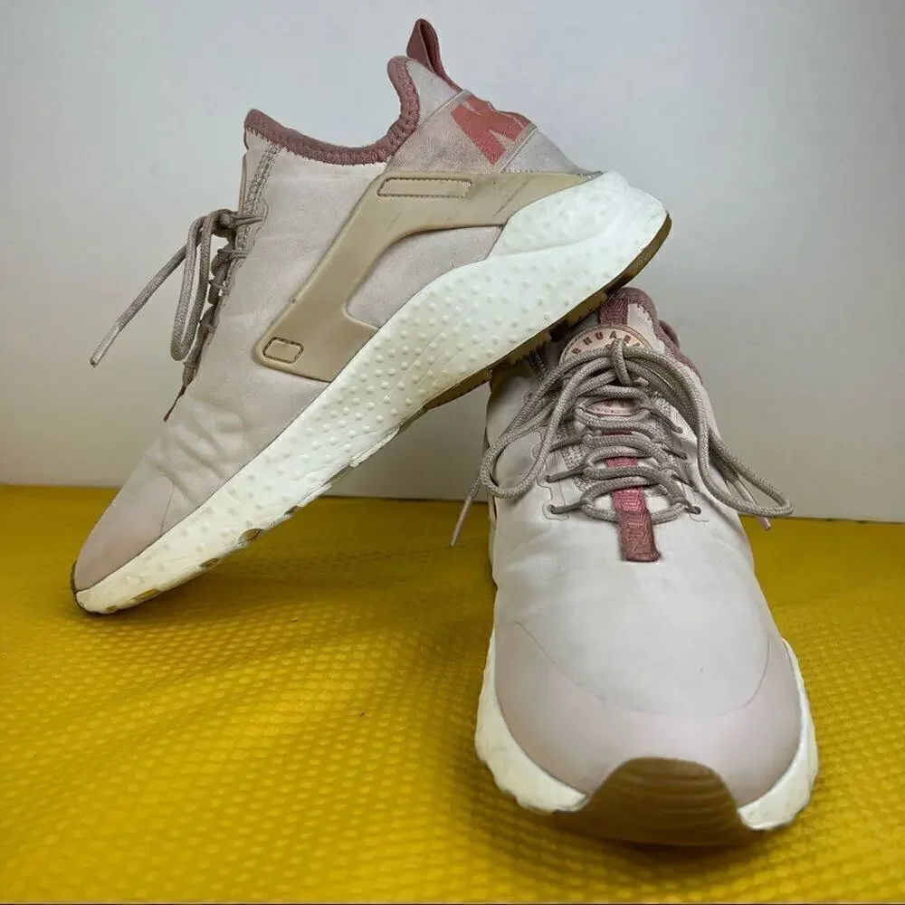 Nike Air Huarache Run‎ Ultra Premium Womens Stardust Pink Shoes 8 859511-601