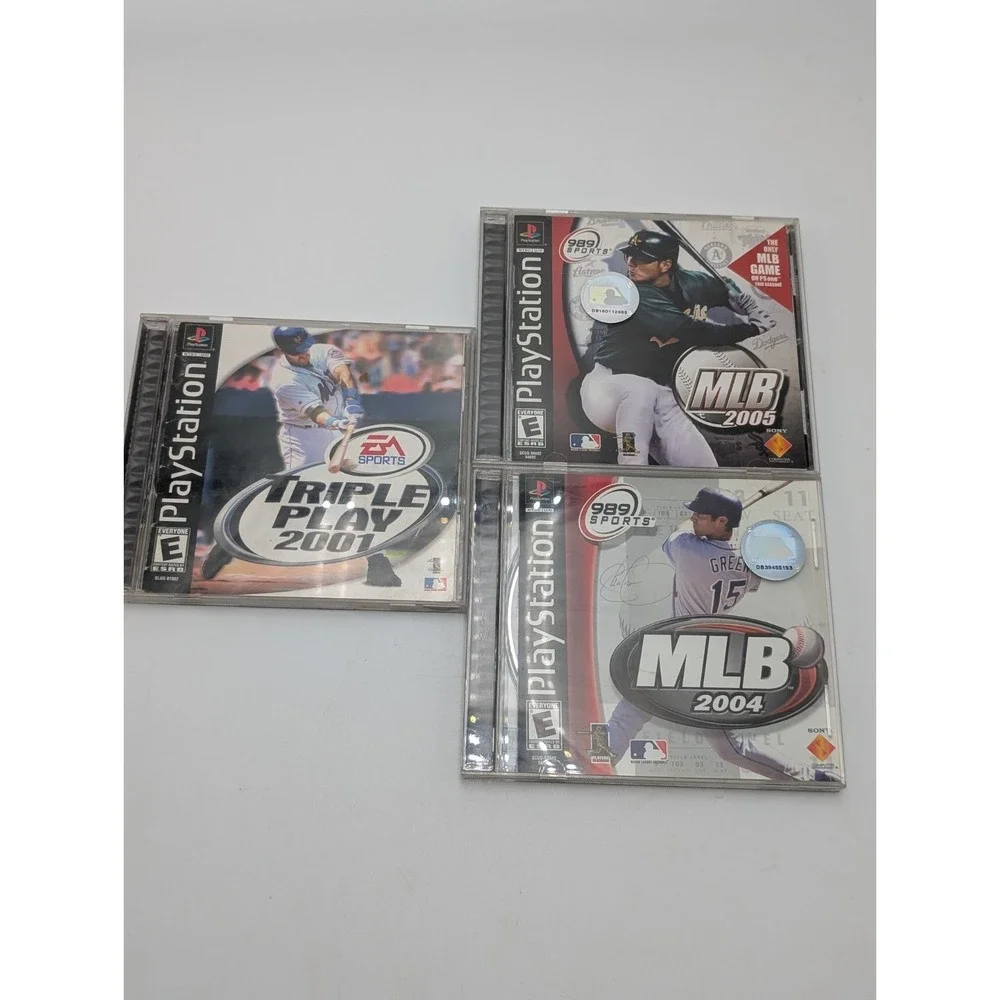 PsX Ps1 Lot MLB 2004, 2005 Triple Play (Sony PlayStation 1, 2004) Complete