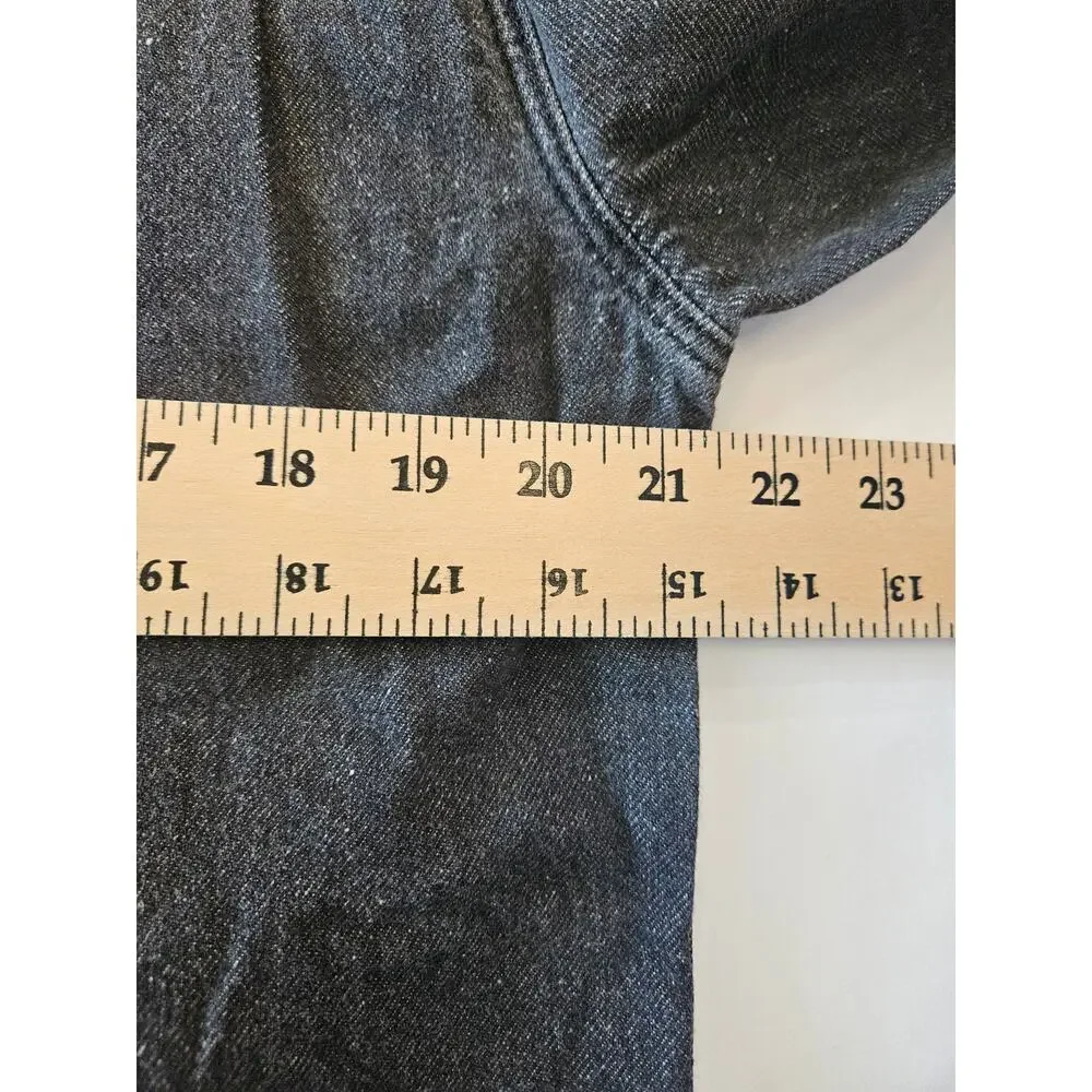 Levi's Men's Button Up Long Sleeve Shirt Denim Black Medium