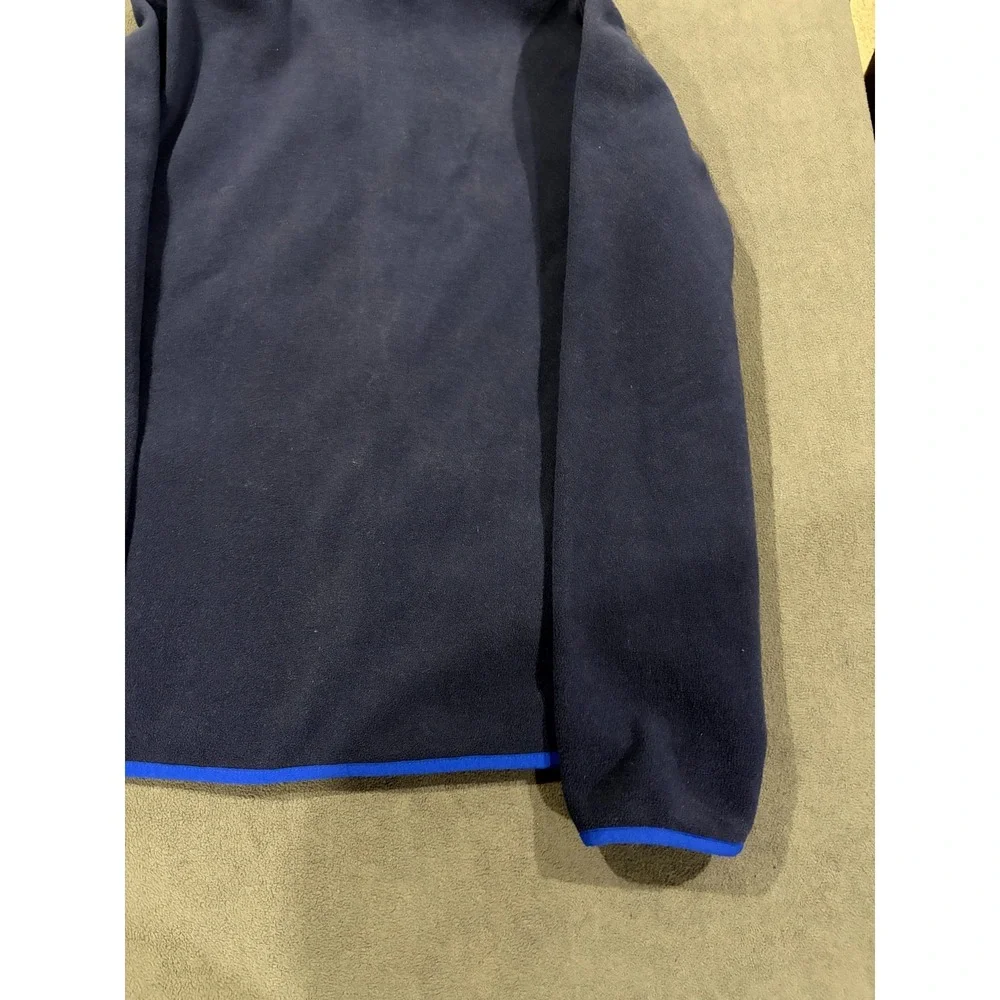 Polo Ralph Lauren Fleece Jacket Boys XL/18-20 Navy Blue Embroidered Logo Zip-Up