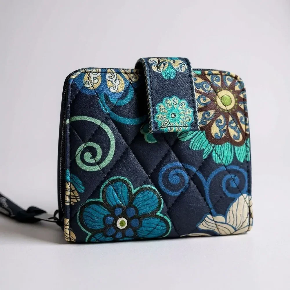Vera Bradley Square Wallet - Mod Floral Blue