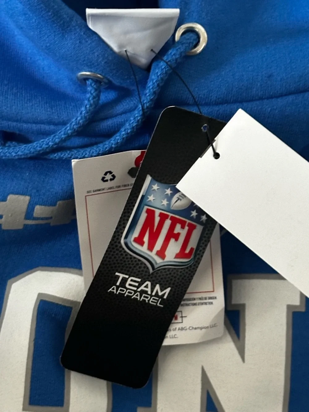 Detroit Lions Starter Hand Off Pull Over Hoodie - Blue