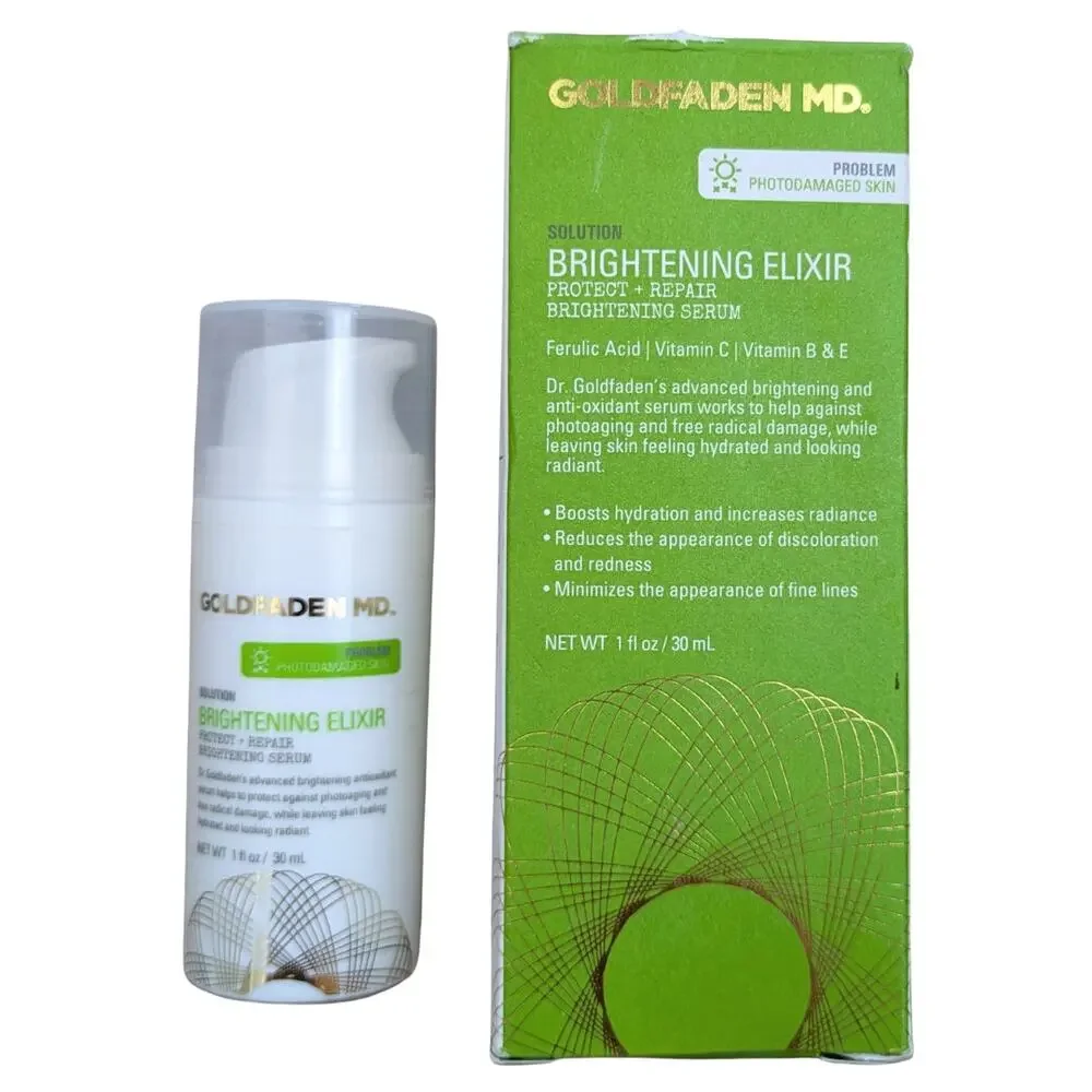 Goldfaden MD Brightening Elixir Protect + Repair Serum Antioxidant 1oz NEW