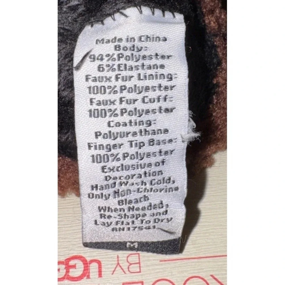 Koolaburra By Ugg Womens Gloves Size Medium‎ Brown Smart Phone Finger Tips
