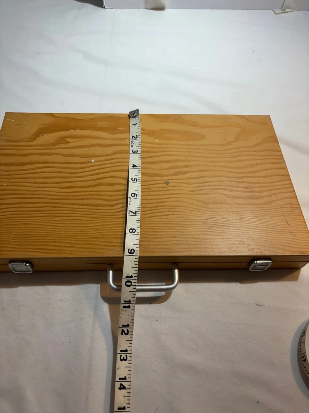 Wooden Portable Art Supply Storage Case with Multicolor Paints and oil pastels