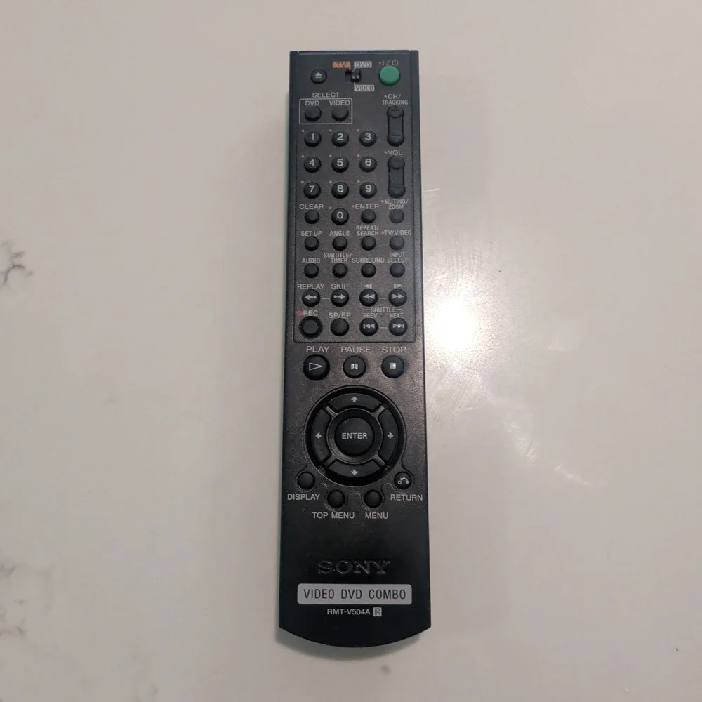GENUINE SONY RMT-V504A DVD/VCR COMBO REMOTE - SLV-D281P SLV-D380P