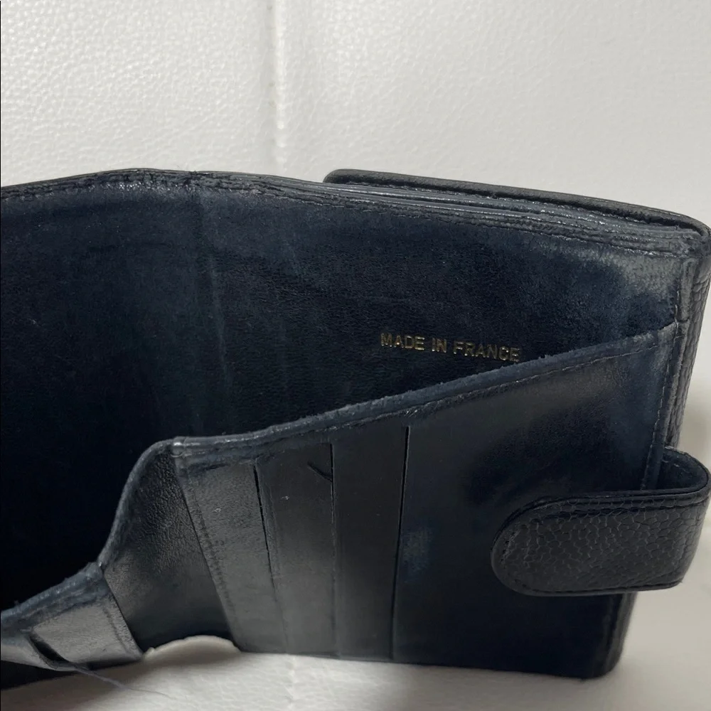 Authentic CHANEL Timeless CC Logo Caviar Leather Wallet