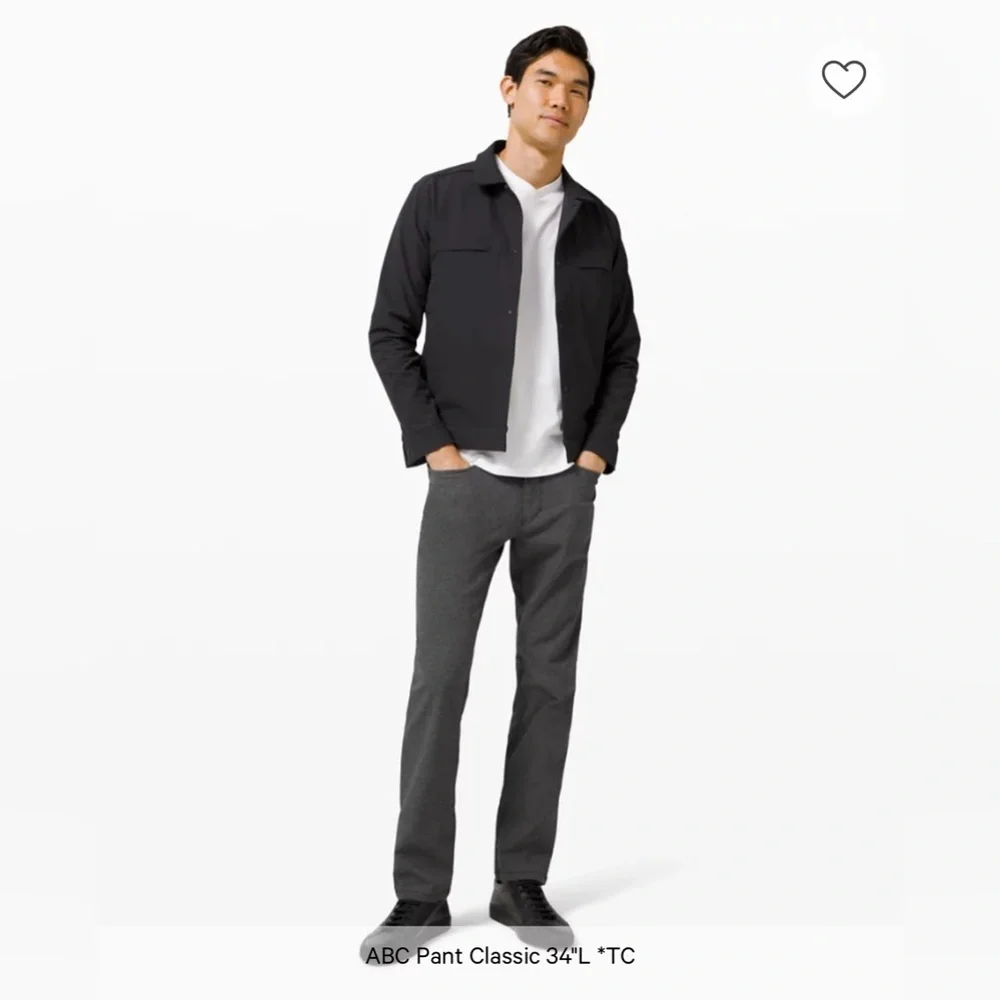 NEW! Lululemon Men’s ABC Pant Classic 34