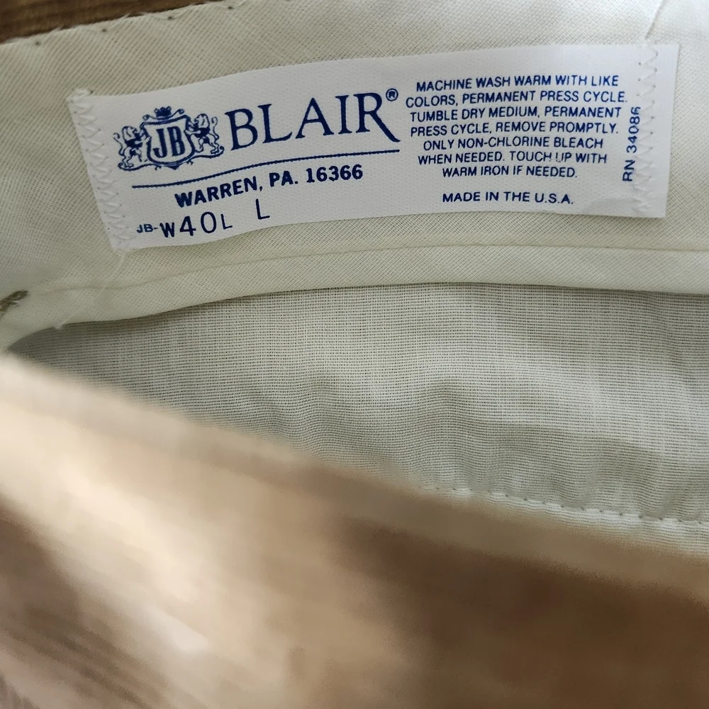 Vintage Tan Brown Corduroy Pants Size 40X32