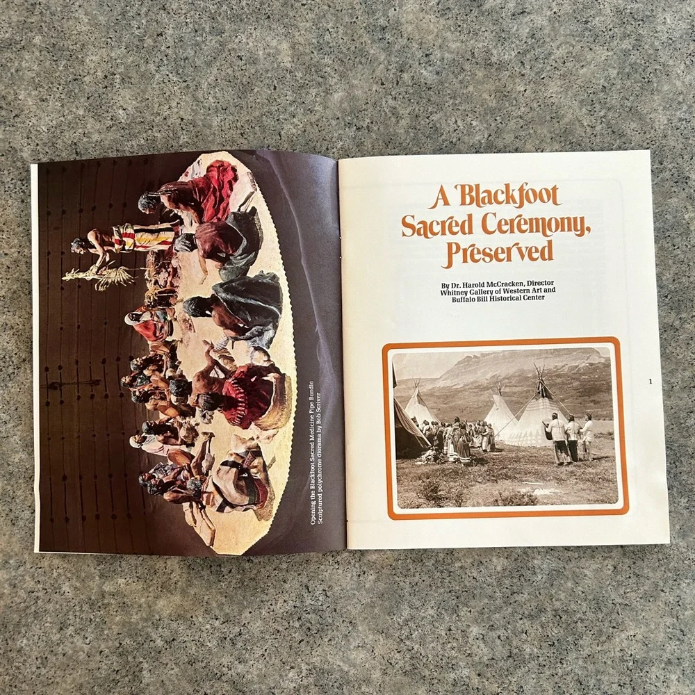 📕Vintage Out of Print A Heritage of the Blackfeet [McCracken], Western Decor