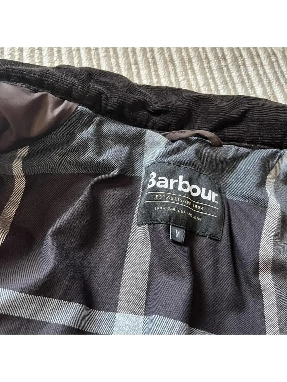 Barbour size medium