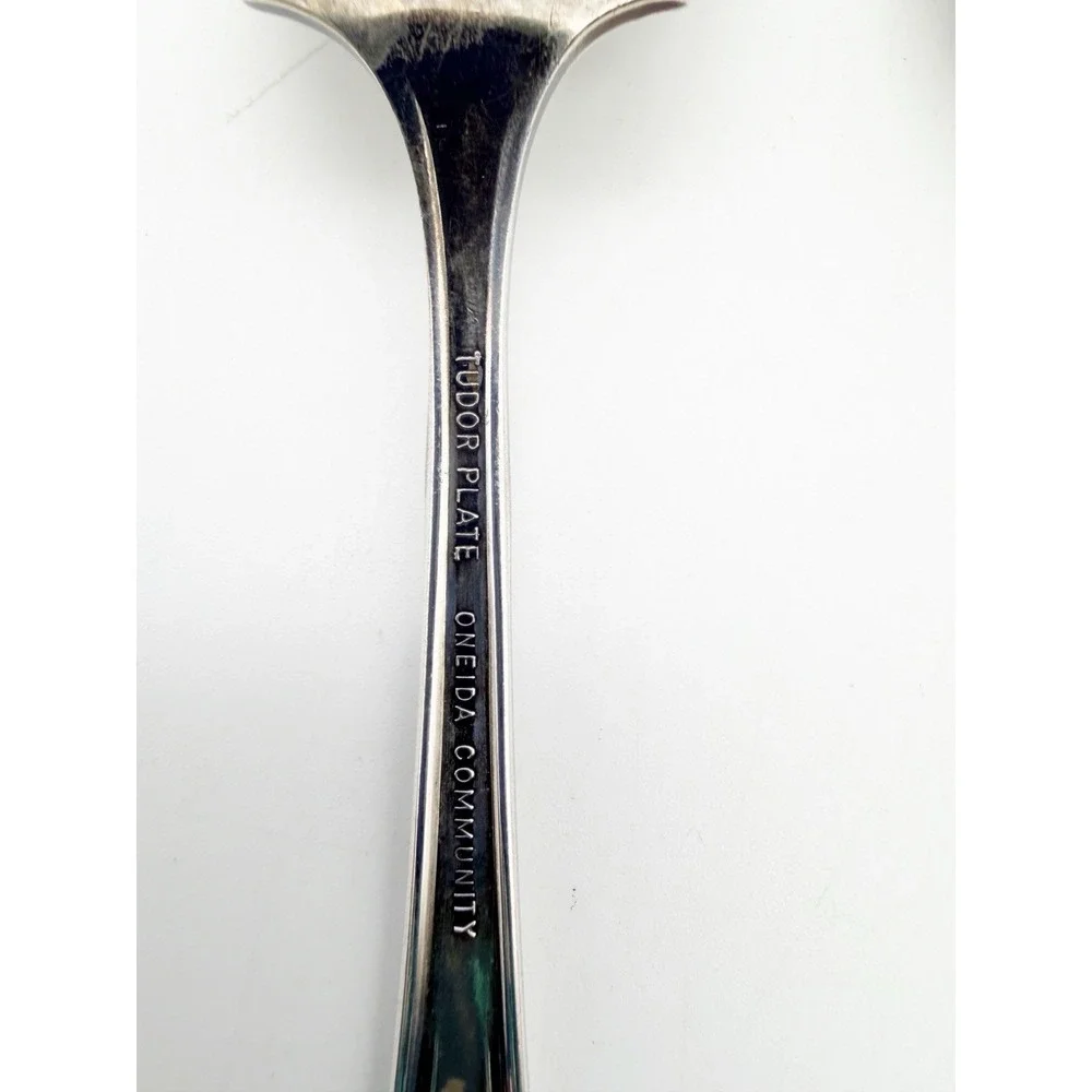 Vintage Queen Bess II Tudor Plate Oneida Community 3 Piece Serving Set‎ Flatware