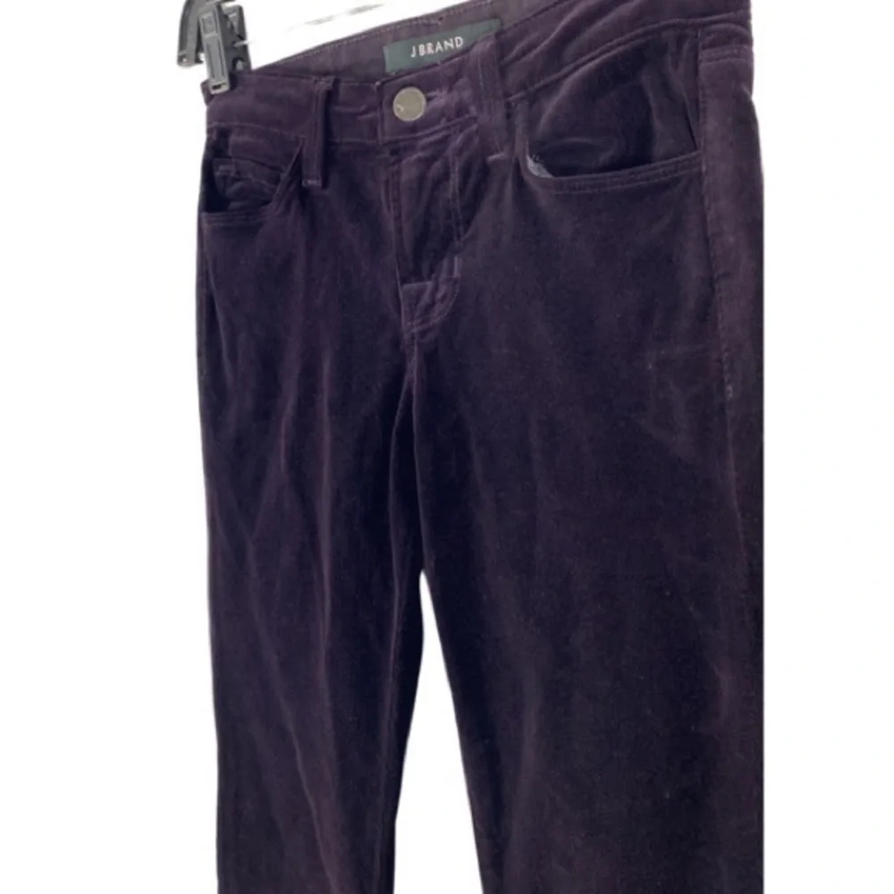 J Brand Jaipur Deep Purple Skinny Leg Mid-rise Corduroy Jeans