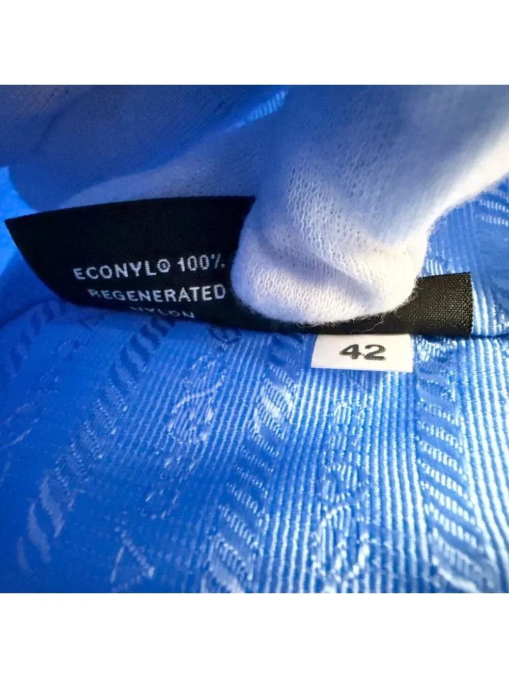Prada tabs blue