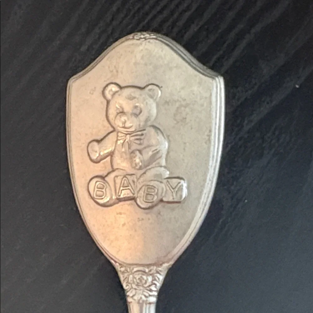 Vintage Babies Silver Brush and Comb Set