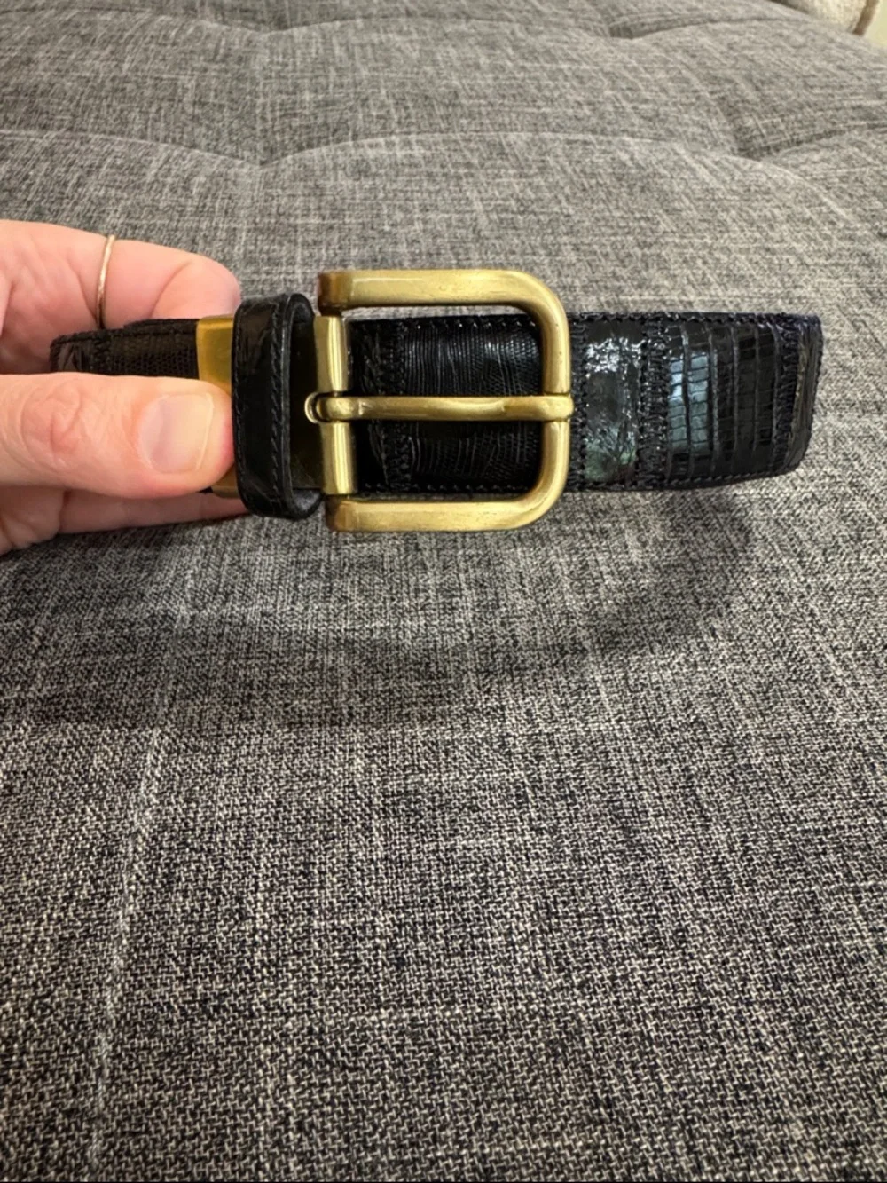 Vintage genuine crocodile