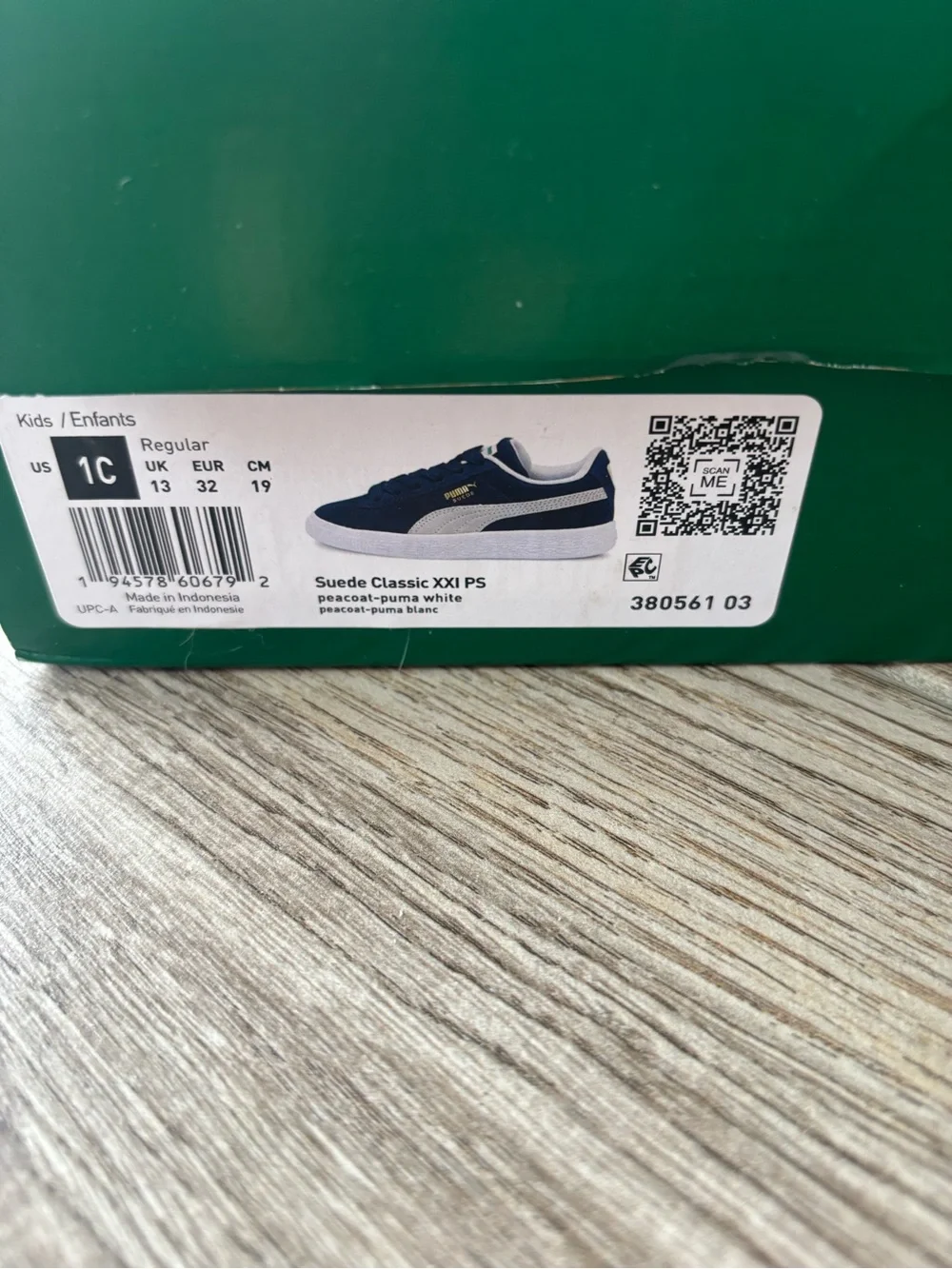 Puma suede upper