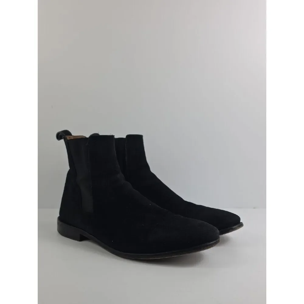 Oro The Classic Black Suede Chelsea Men's Boots Size 13.
